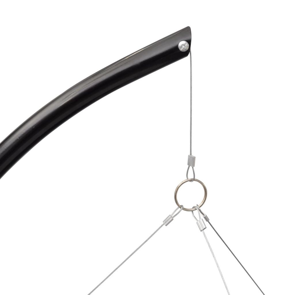 vidaXL BBQ Stand Charcoal Barbecue Hang Round-3