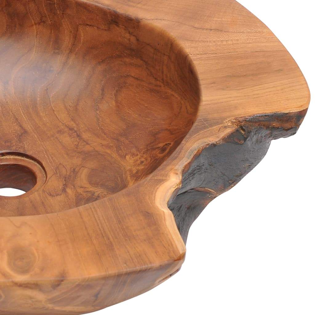 Basin Solid Teak 17.7"