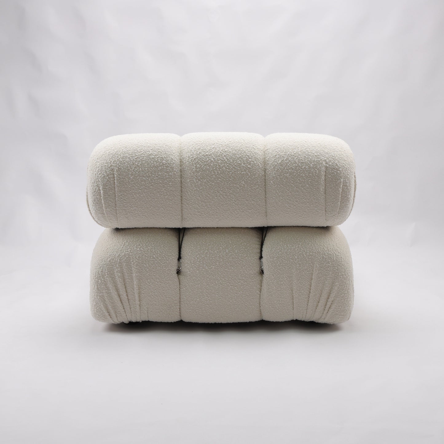 Gioia 1-Seater Chair - No Arm - Cream/White Boucle-4