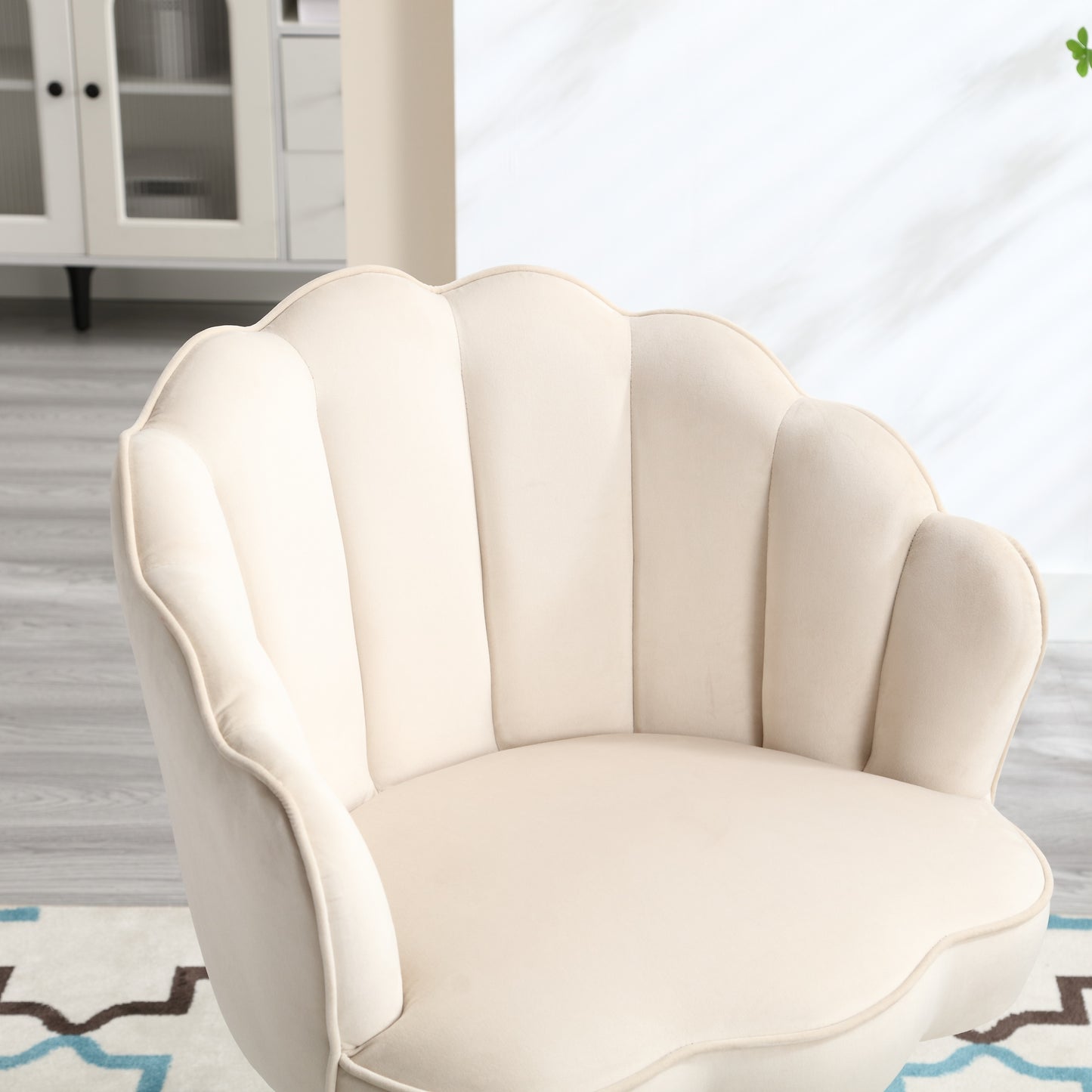 Swivel Barrel Chair, Comfy Round Accent Sofa Chair, 360 Degree Swivel Barrel Club Chair