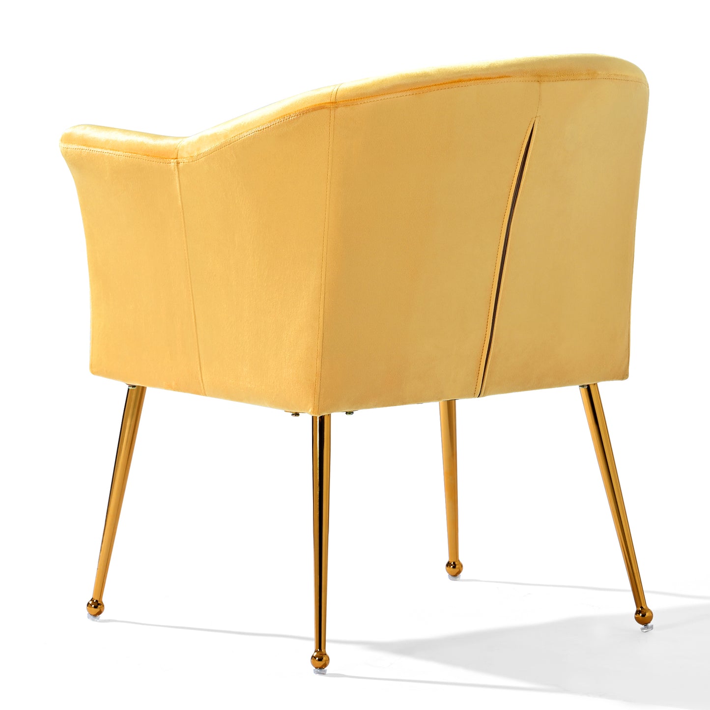 Velvet Accent Chair with  Wood Frame, Modern Armchair Club Leisure Chair with Gold Metal Legs