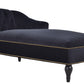 58''Velvet Chaise Lounge,Button Tufted Right Arm Facing Lounge Chair with Nailhead Trim & Solid Wood Legs