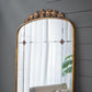 76" x 40" Lavish Full Length Mirror, Antique Gold Metal Floor Mirror