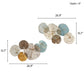 Multi-colored Lily Pad Leaves 2-piece Metal Wall Decor Set