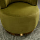 360 Degree Swivel Cuddle Barrel Accent Sofa Chairs, Round Armchairs with Wide Upholstered, Fluffy Velvet Fabric Chair