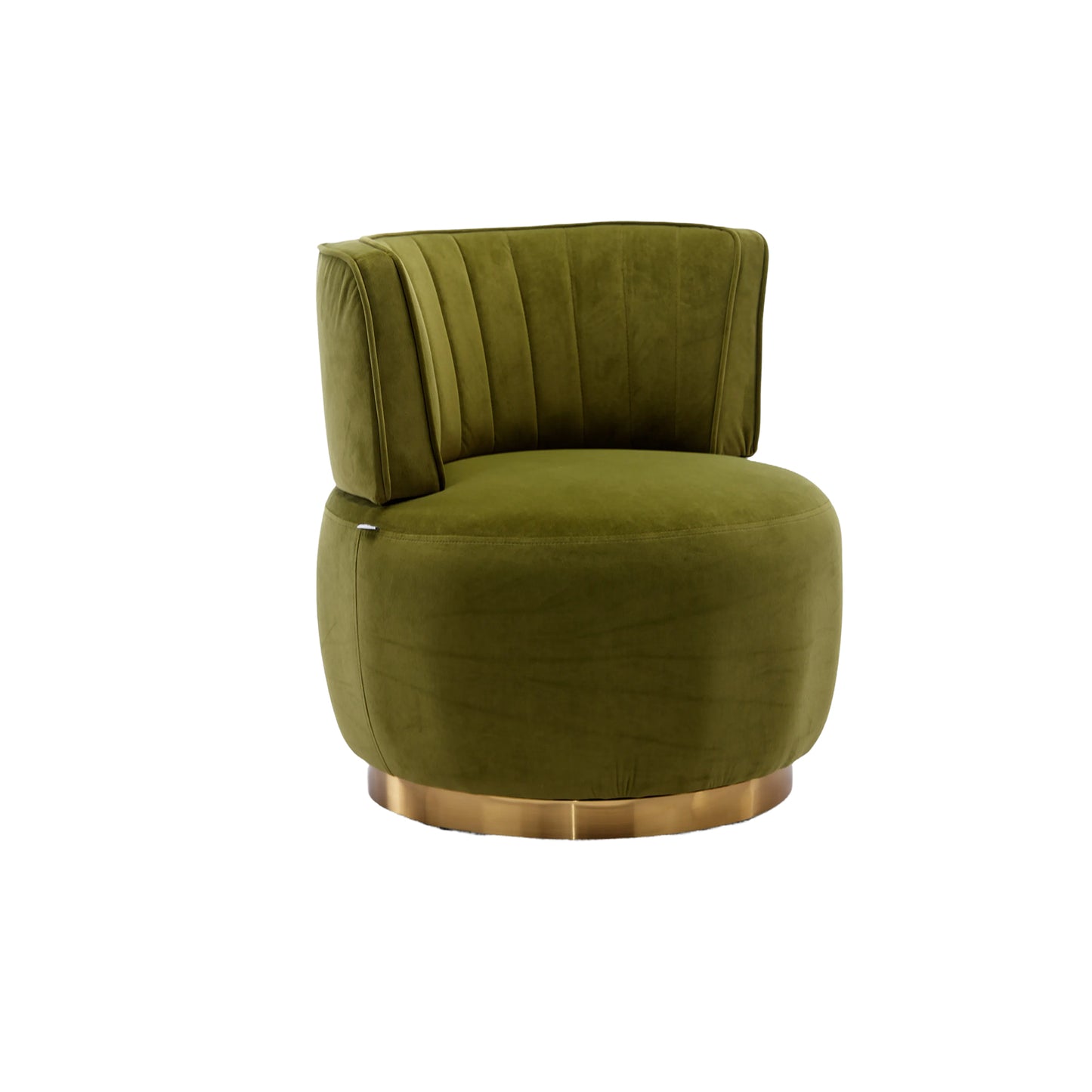 360 Degree Swivel Cuddle Barrel Accent Sofa Chairs, Round Armchairs with Wide Upholstered, Fluffy Velvet Fabric Chair