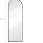 Full Length Mirror, Arched-Top Full Body Mirror with Stand, Floor Mirror & Wall-Mounted Mirro