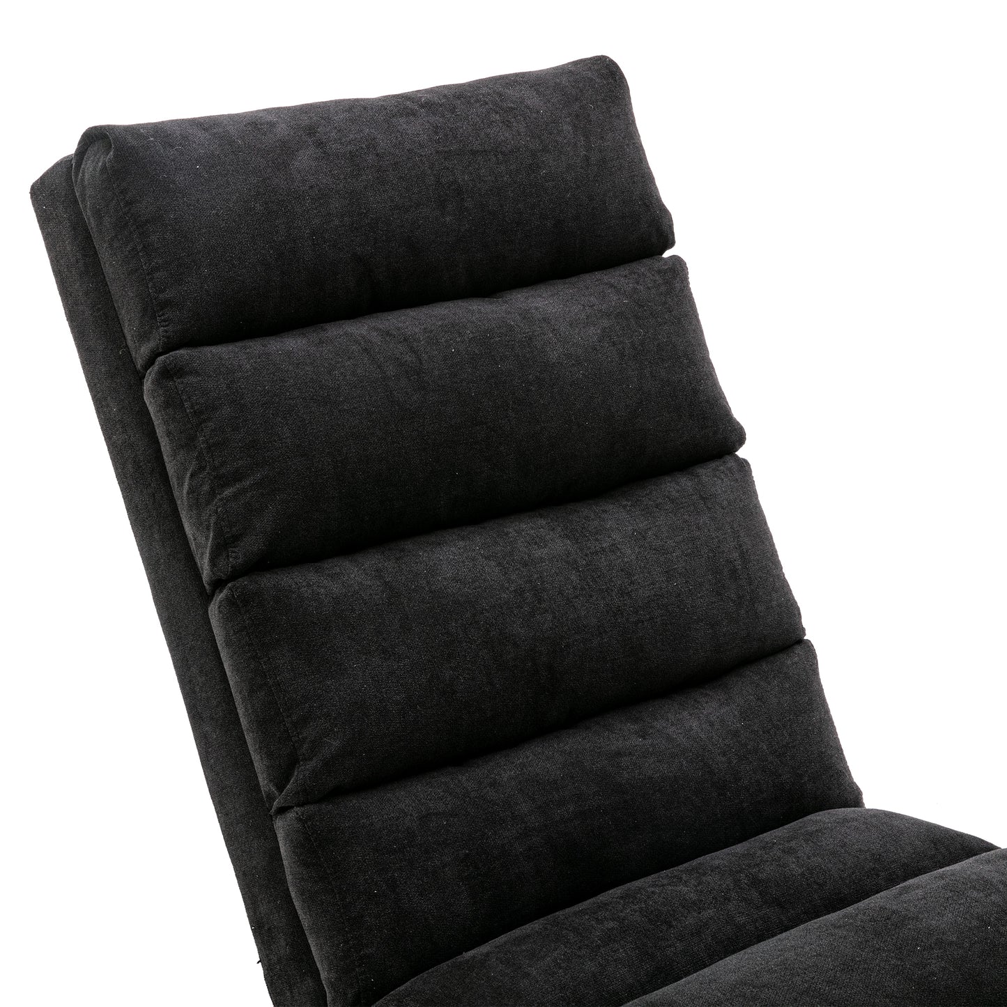 Linen Chaise Lounge Indoor Chair, Modern Long Lounger for Office or Living Room