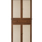 4 Door Cabinet with 1 Drawer, with 4 Adjustable Inner Shelves, Storage Cabinet
