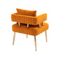 Accent Chair ,leisure single chair with Golden feet