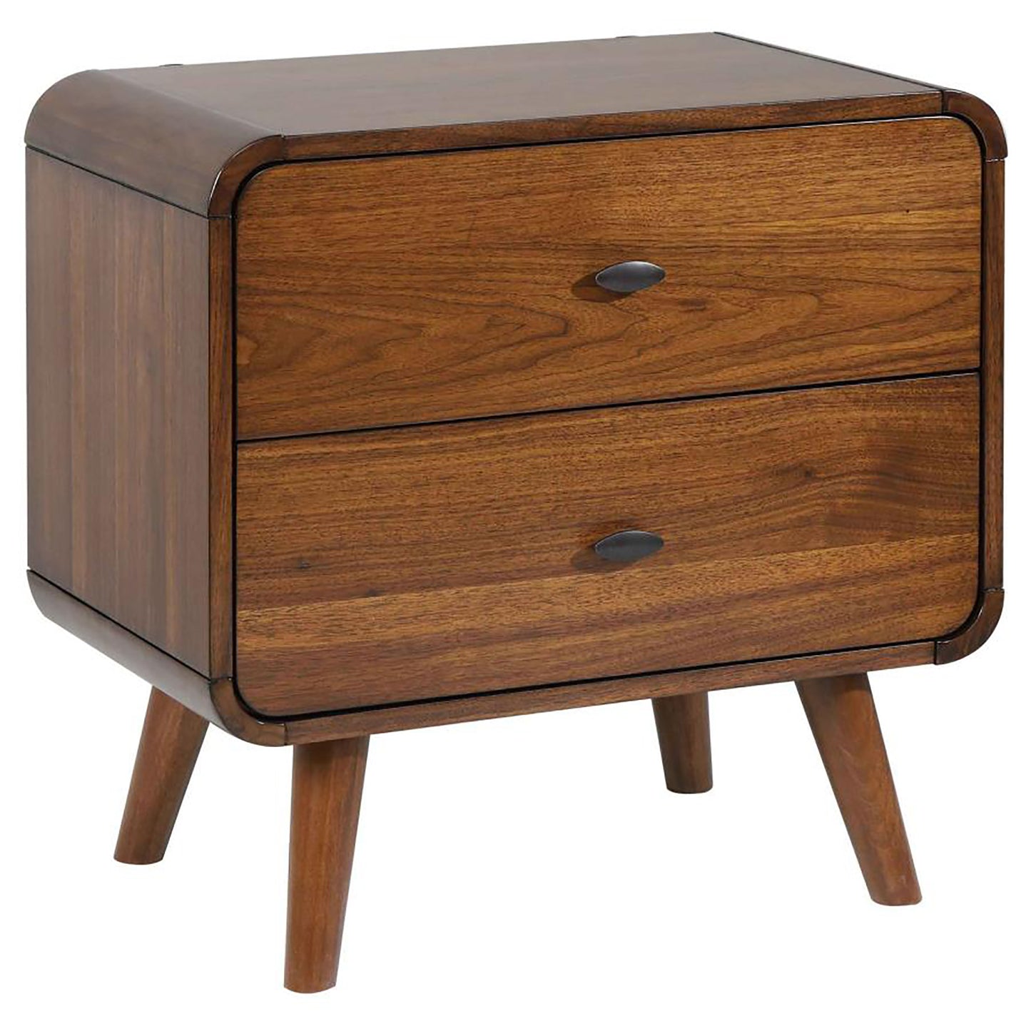 Dark Walnut 2-drawer Nightstand