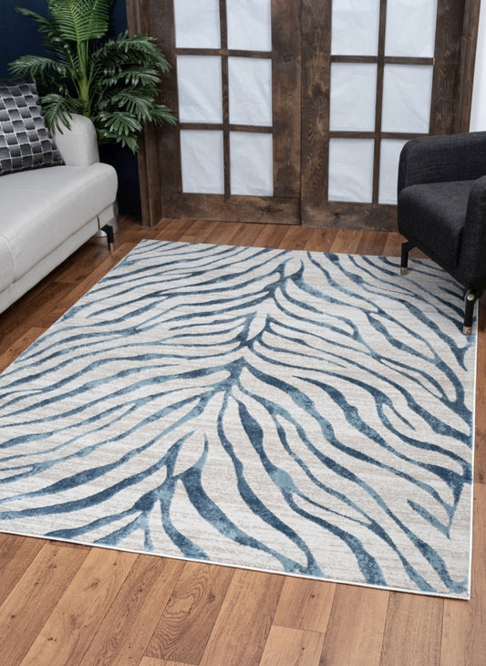 Elegance Blue 5 ft. 3 in. x 7 ft. 3 in. Area Rug