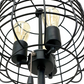65"H BLACK INDUSTRIAL WIRE CAGE FLOOR LAMP W/ EDISON BULB(1PCS/CNT)