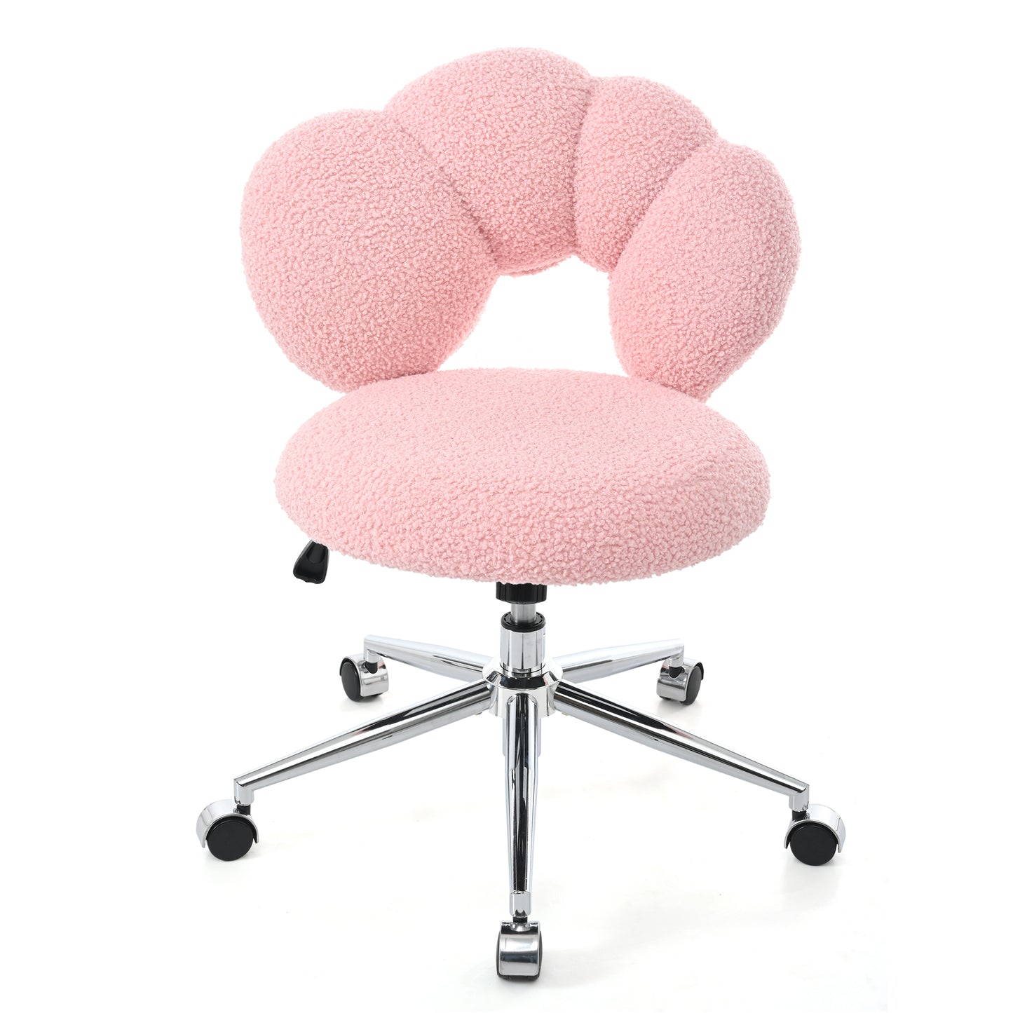 360°Swivel Height Adjustable,Swivel Chair,Teddy fabric,home office chair