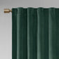 Room Darkening Poly Velvet Rod Pocket/Back Tab Curtain Panel Pair