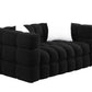 62.2 Length ,35.83" depth, sofa, boucle sofa, 3-seater