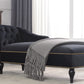 58''Velvet Chaise Lounge,Button Tufted Right Arm Facing Lounge Chair with Nailhead Trim & Solid Wood Legs