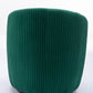 Velvet Fabric Swivel Accent Armchair Barrel Chair With Black Powder Coating Metal Ring,Green