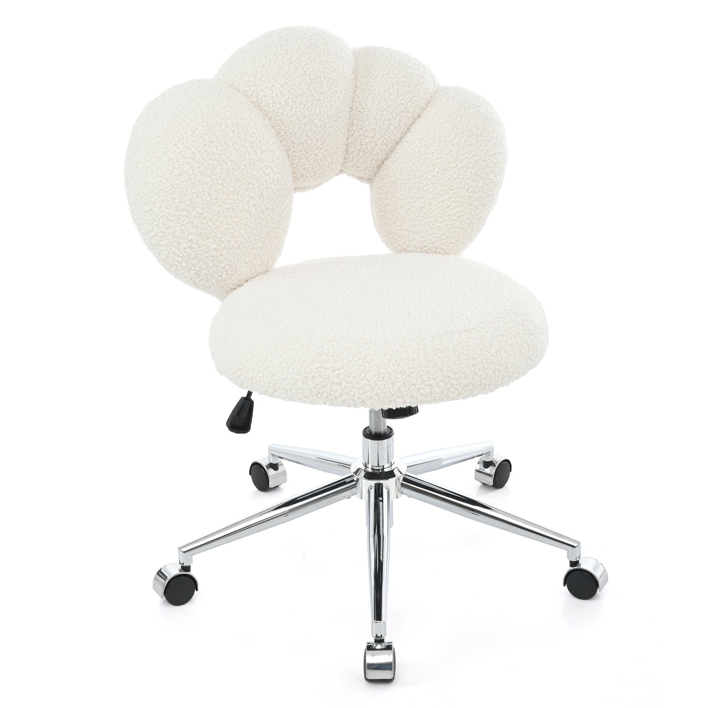 360°Swivel Height Adjustable,Swivel Chair,Teddy fabric,home office chair