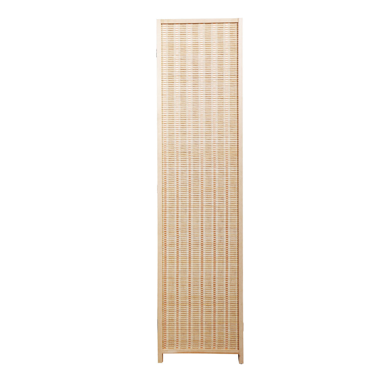 6 Panel Bamboo Room Divider, Private Folding Portable Partition Screen- Natural