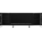 ON-TREND Modern TV Stand with 34.2" Non-heating Electric Fireplace, High Gloss Entertainment Center with 2 Cabinets, Media Console for TVs up to 78", Black