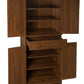 4 Door Cabinet with 1 Drawer, with 4 Adjustable Inner Shelves, Storage Cabinet