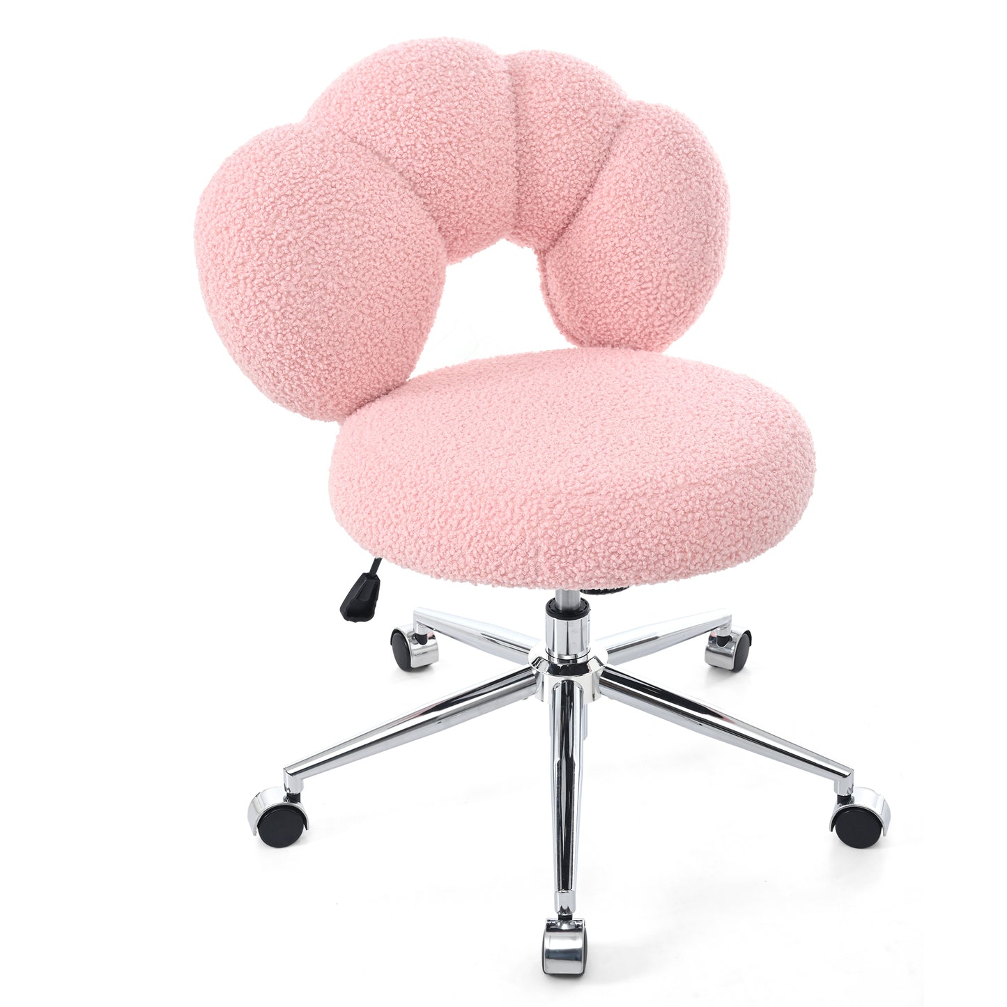 360°Swivel Height Adjustable,Swivel Chair,Teddy fabric,home office chair