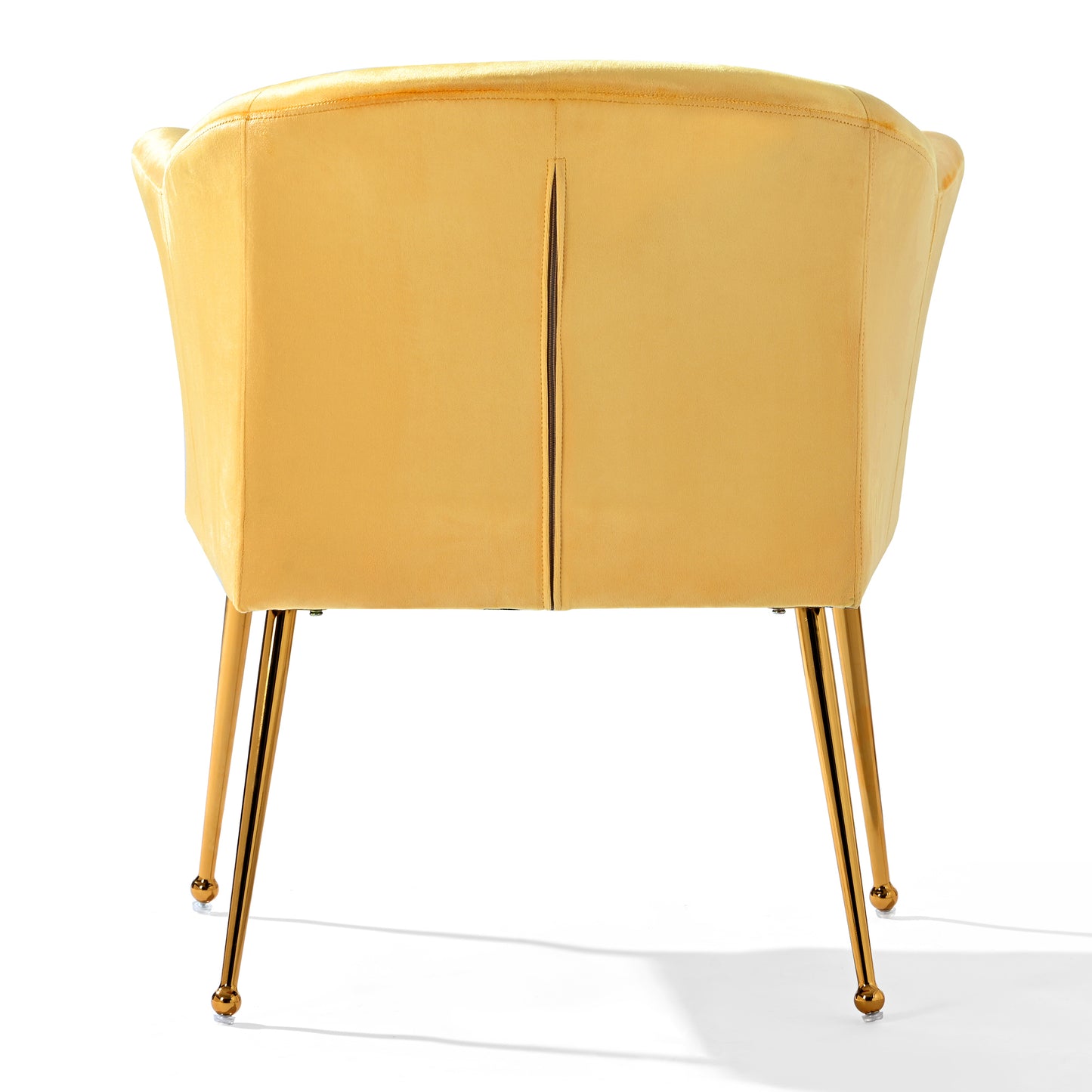 Velvet Accent Chair with  Wood Frame, Modern Armchair Club Leisure Chair with Gold Metal Legs