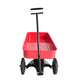 Garden cart Reuniong  Railing,  solid Wheels, All Terrain Cargo Wagon with 280lbs Weight Capacity, Red