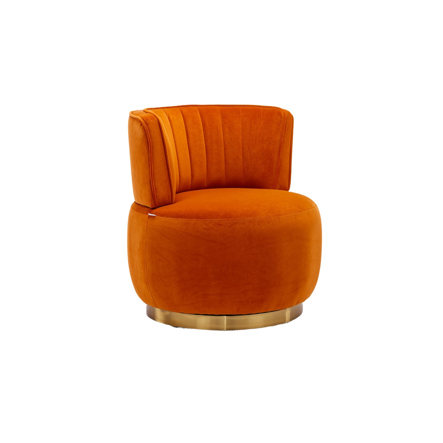 360 Degree Swivel Cuddle Barrel Accent Sofa Chairs, Round Armchairs with Wide Upholstered, Fluffy Velvet Fabric Chair