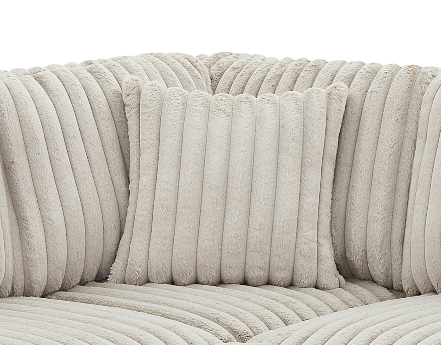 122 Inch Pull Out Couch, Rabbit plush Fabric Sofa Bed with USB Ports & Comfy Upholstered, Oversized U Shape Sectional Sleeper Sofa Bed with Storage Chaise, Khaki