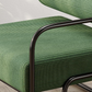 Living room iron sofa chair, lazy individual chair, balcony leisure chair (Color: Green)