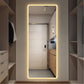Full Length Mirror Lighted Vanity Body Mirror LED Mirror Wall-Mounted Mirror Intelligent Human Body Induction Mirrors Big Size Rounded Corners
