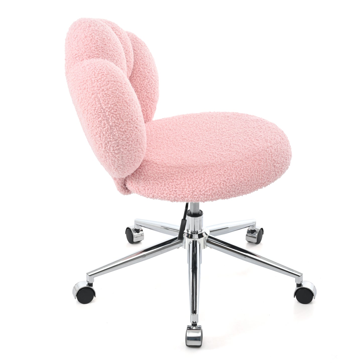 360°Swivel Height Adjustable,Swivel Chair,Teddy fabric,home office chair