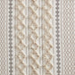 Cotton Printed Curtain Panel with Chenille Stripe and Lining