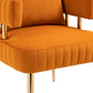 Accent Chair ,leisure single chair with Golden feet