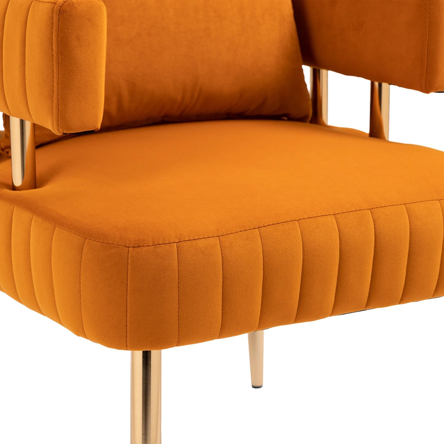 Accent Chair ,leisure single chair with Golden feet