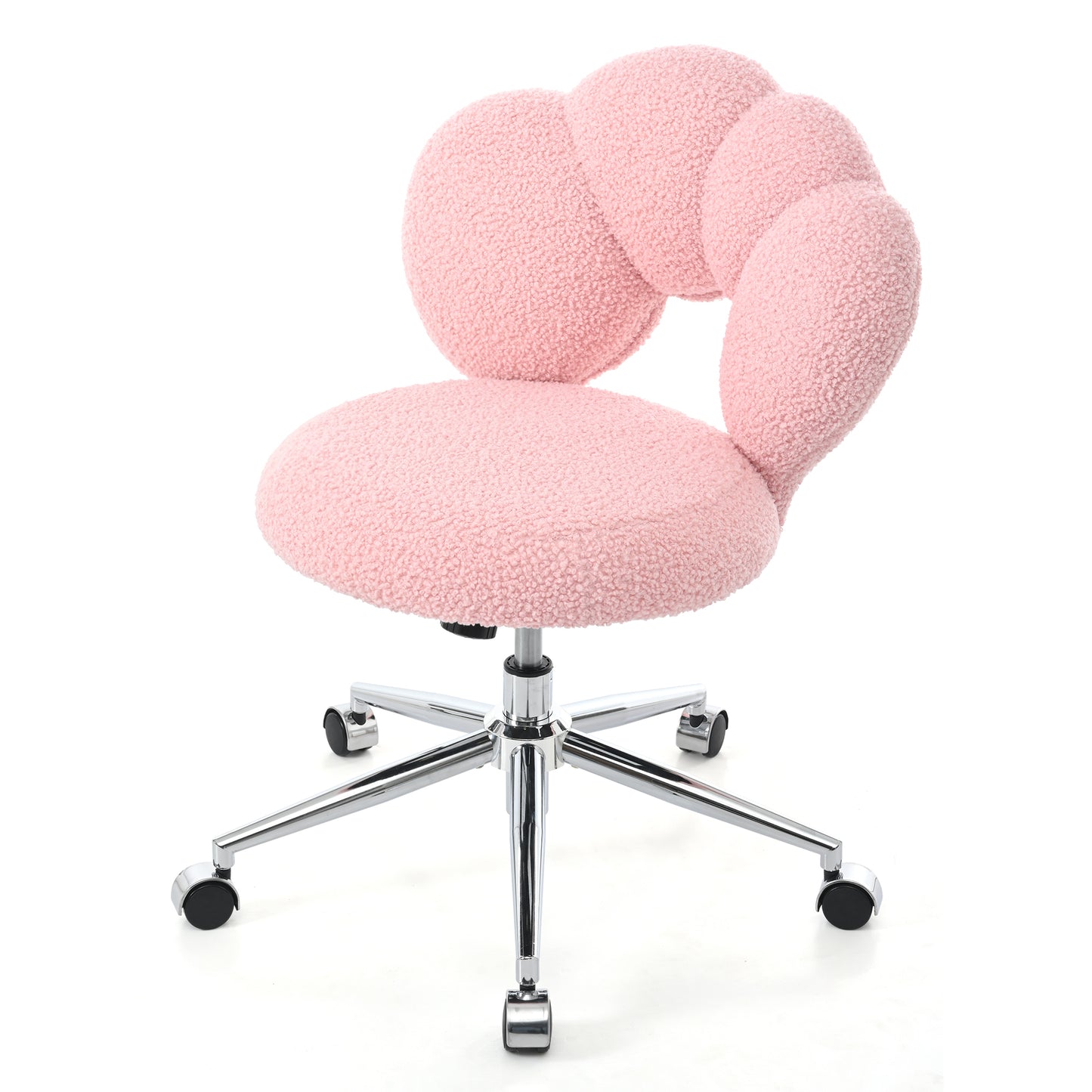 360°Swivel Height Adjustable,Swivel Chair,Teddy fabric,home office chair