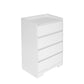 4 Drawer Dresser, Chest of Drawers Without Handle, 100% Waterproof, Modern Wooden Cabinet with Sturdy Frame