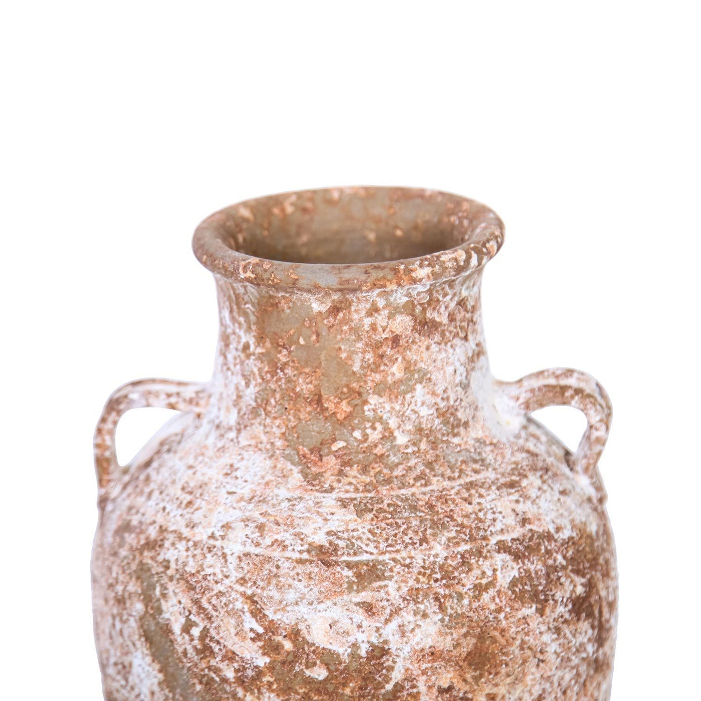 Artisan Ceramic Aged Terracotta Vase - Country Charm for Your Home