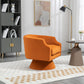 360 Degree Swivel Cuddle Barrel Accent Sofa Chairs, Round Armchairs with Wide Upholstered, Fluffy Velvet Fabric Chair