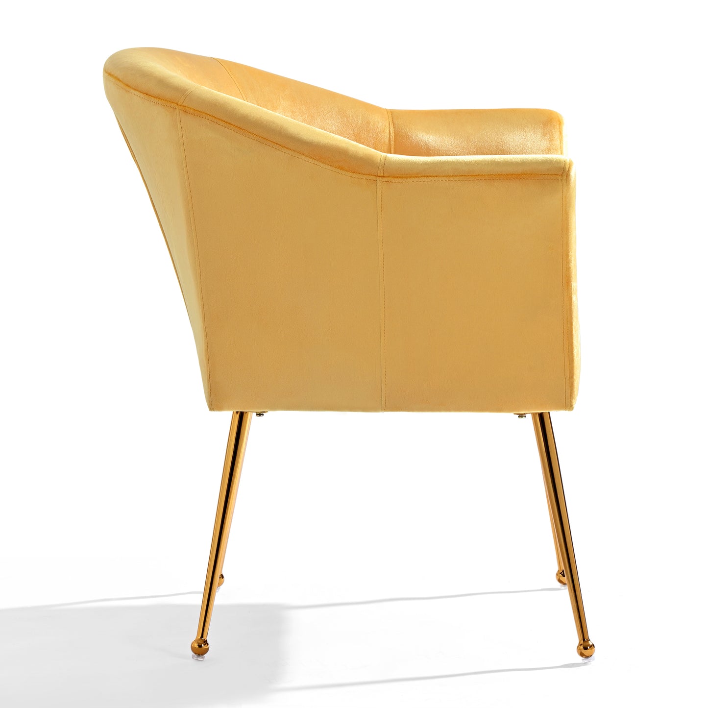 Velvet Accent Chair with  Wood Frame, Modern Armchair Club Leisure Chair with Gold Metal Legs