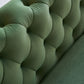 Modern Tufted Velvet Sofa 87.4 inch -Mint Green Color