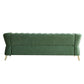 Modern Tufted Velvet Sofa 87.4 inch -Mint Green Color