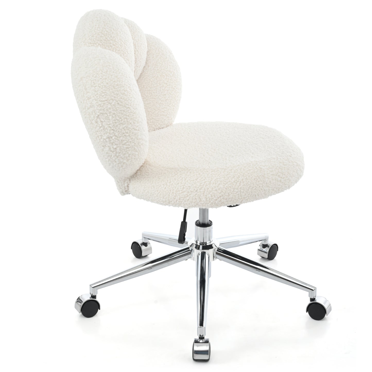 360°Swivel Height Adjustable,Swivel Chair,Teddy fabric,home office chair