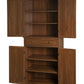4 Door Cabinet with 1 Drawer, with 4 Adjustable Inner Shelves, Storage Cabinet