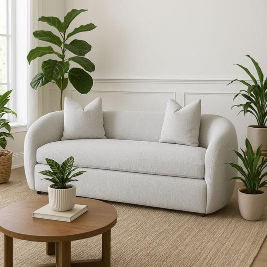 Sofa - Mendocino Beach Fabric with 2 Pillows