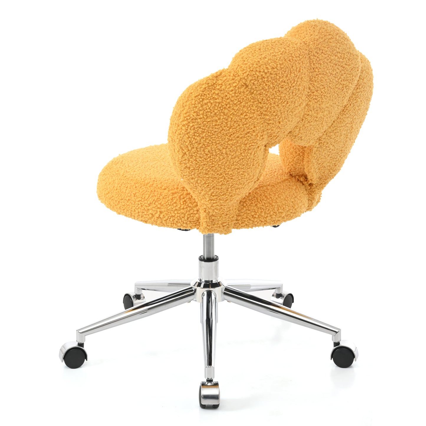 360°Swivel Height Adjustable,Swivel Chair,Teddy fabric,home office chair