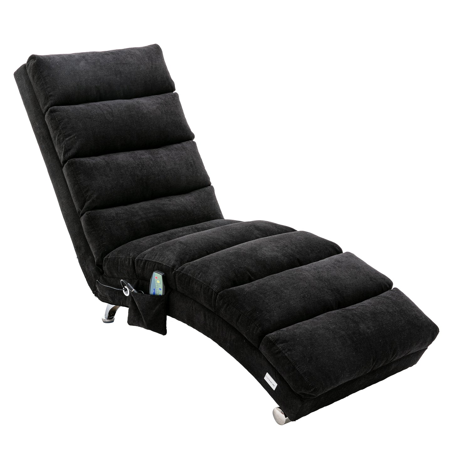 Linen Chaise Lounge Indoor Chair, Modern Long Lounger for Office or Living Room