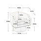 360 Degree Swivel Cuddle Barrel Accent Sofa Chairs, Round Armchairs with Wide Upholstered, Fluffy Velvet Fabric Chair